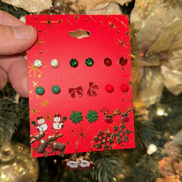 Set 12 Christmas Erring - Picture 1 of 9